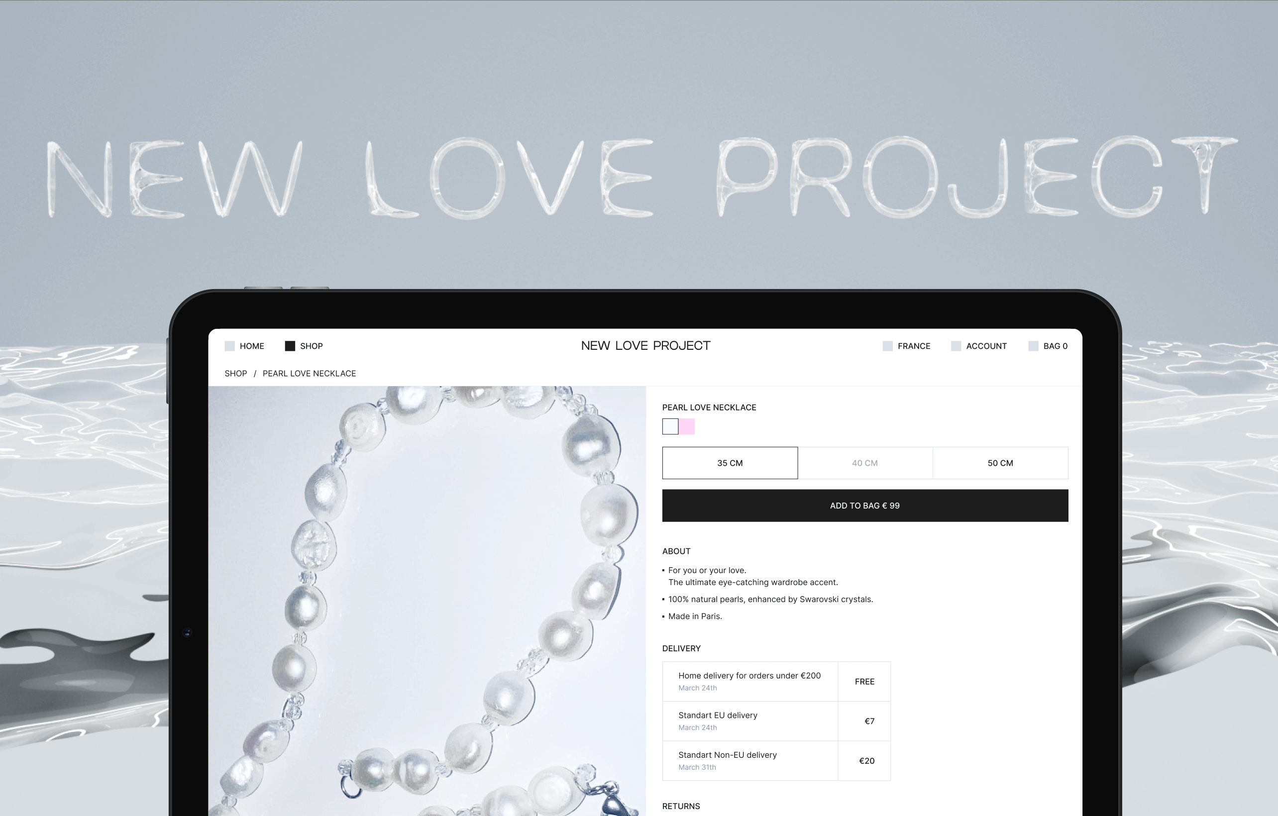 New Love Project | Product Design, Web, Branding, E-commerce
